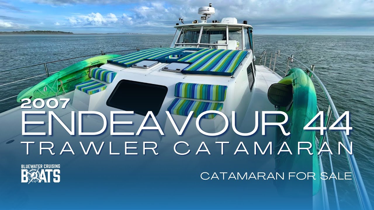 BOAT TOUR | Happy Daze | 2007 Endeavour 44 Trawler Catamaran