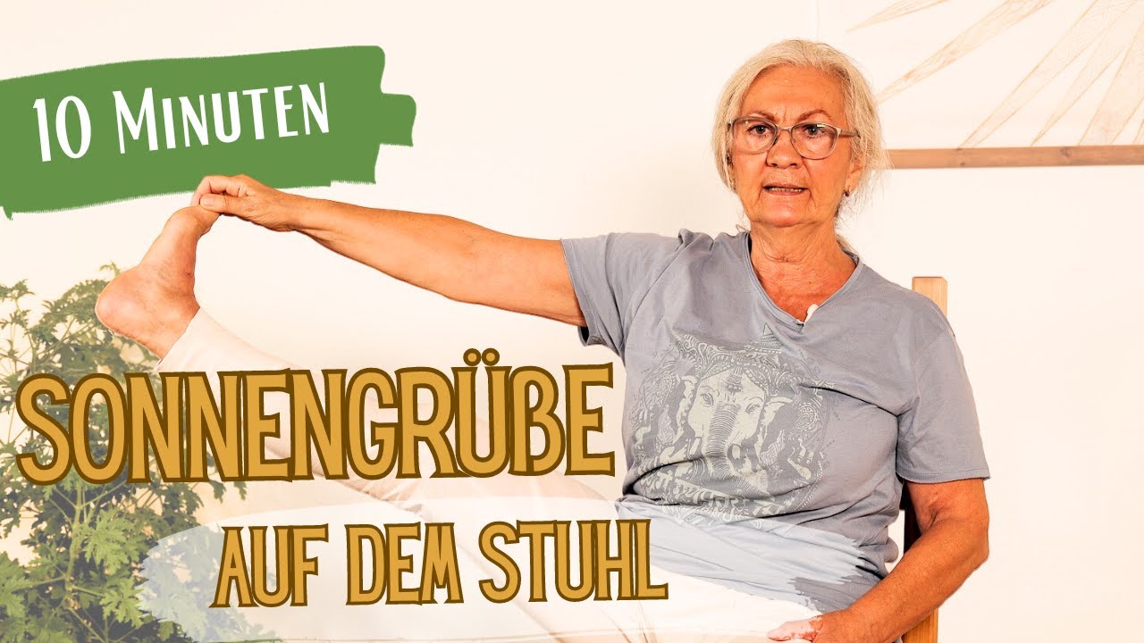 Fit im Alter & im Büro - 10 Minuten Yoga auf dem Stuhl mit Adishakti // Yoga Vidya