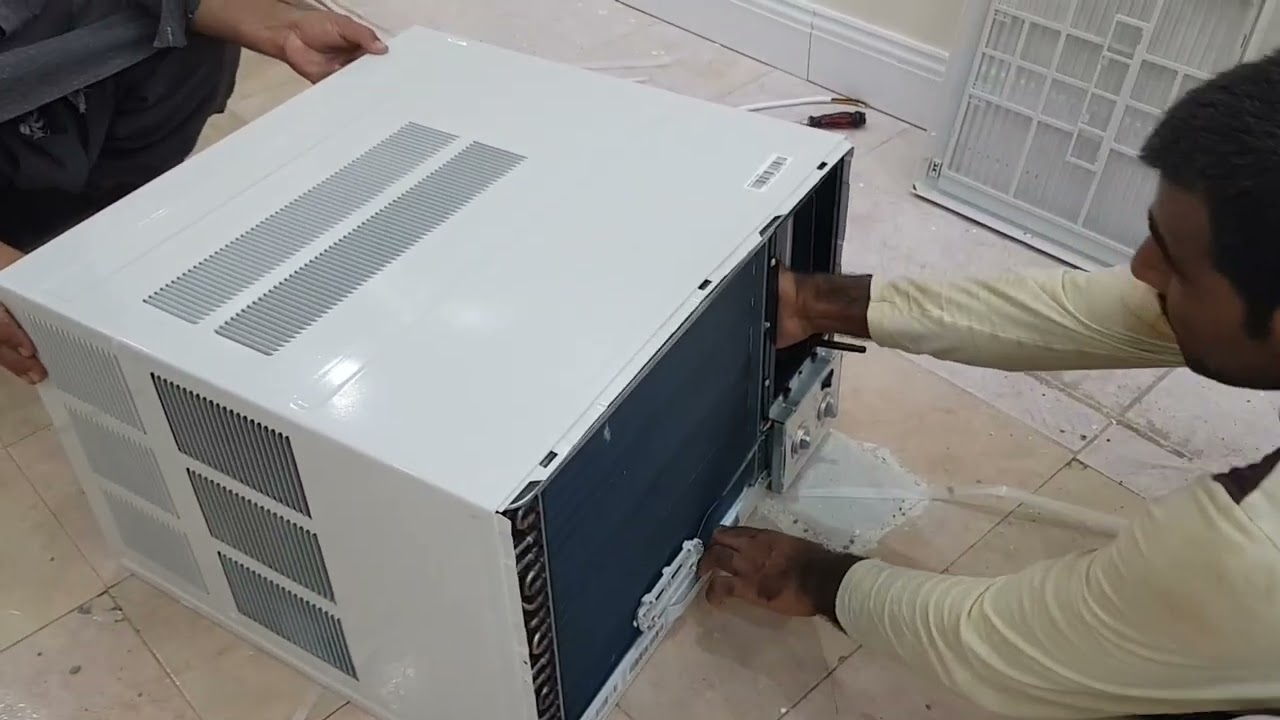 new window ac fitting🛠🔨🔧🔧🔧