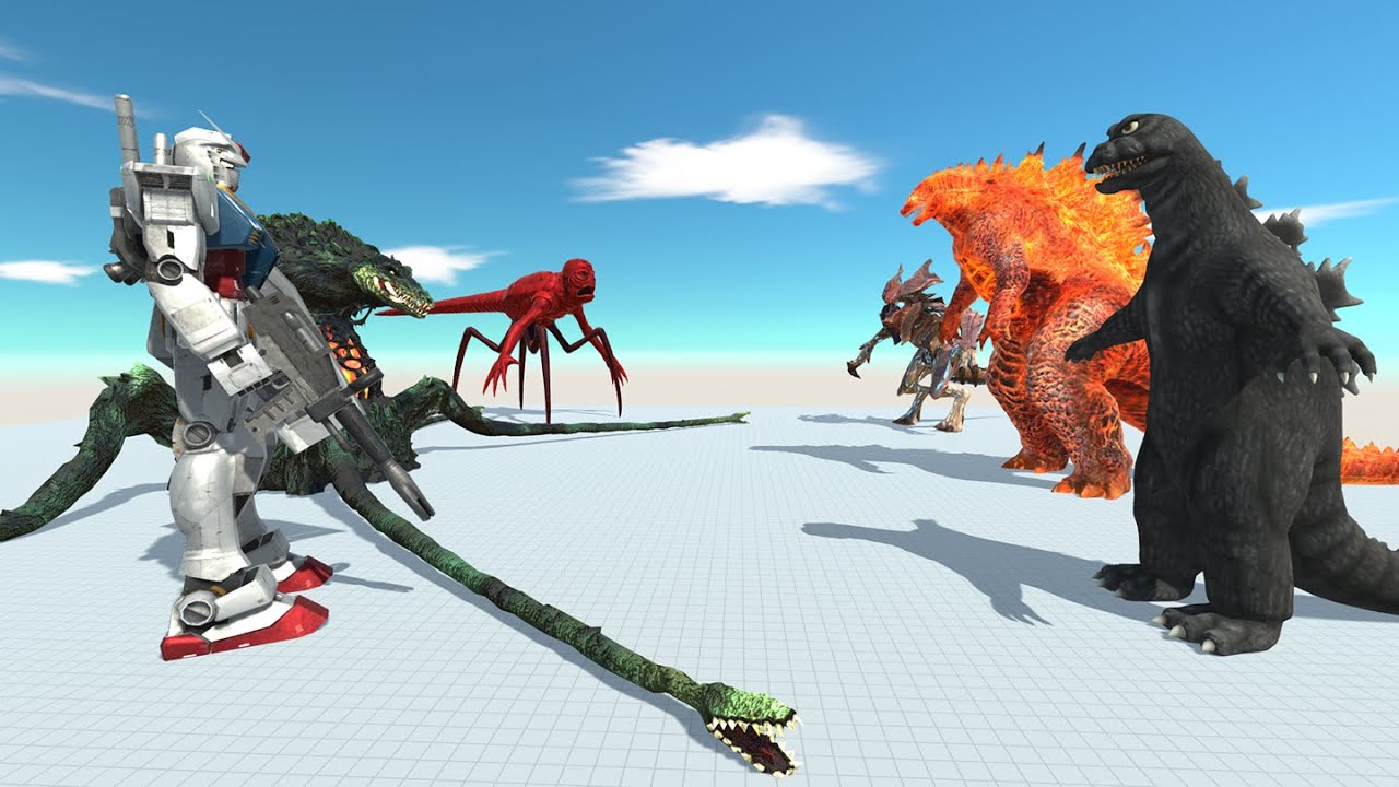 Battle Kaiju Biollante Team VS legendary godzilla thermonuclear Team in ARBS