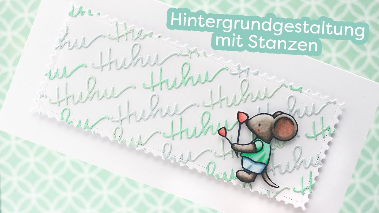 Hintergrundgestaltung mit Stanzen
