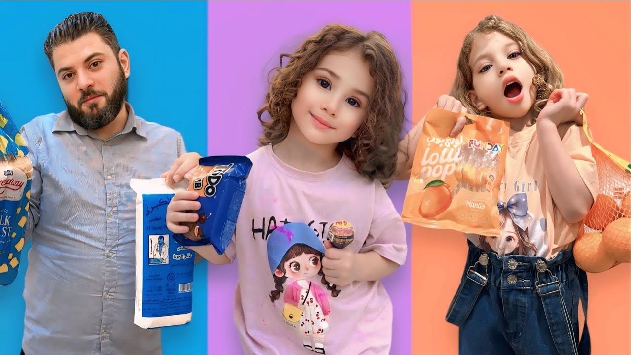 عشنا يوم كامل بألوان مختلفة😱( لولو اختارت اصعب لون م😭