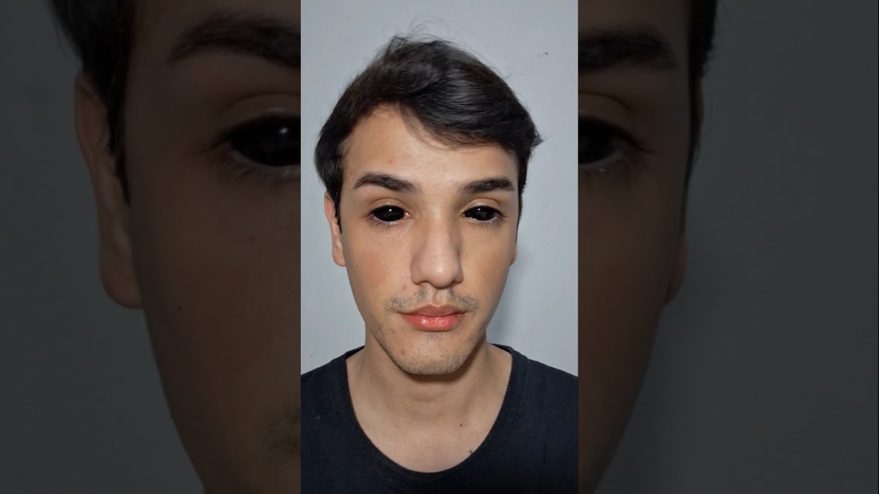 Testando lente sclera 22mm #makeupartist #makeup #sfx_makeup #lentescoloridas