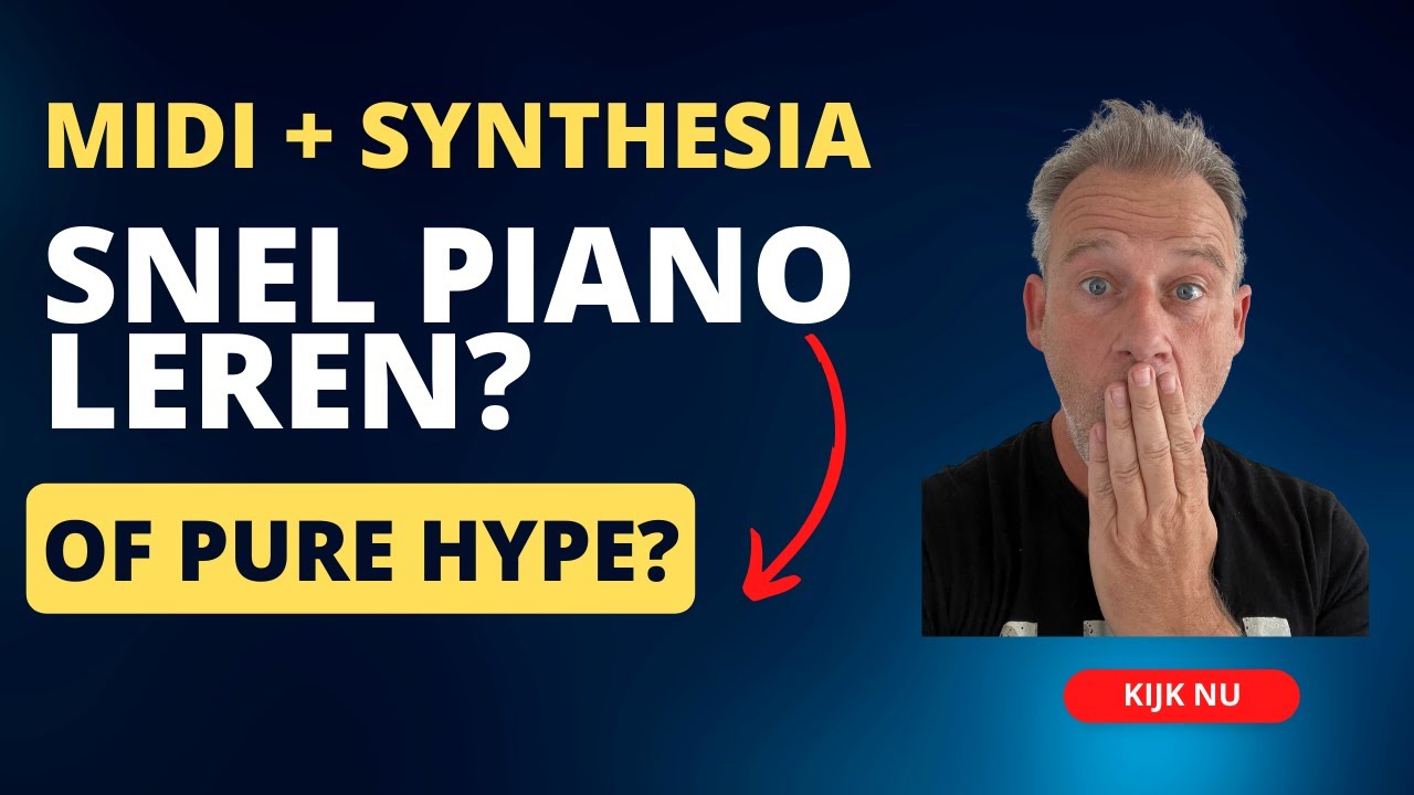 Alternatieve manier om zonder noten pianoliedjes te leren #synthesiapiano #midi #pianolerenspelen
