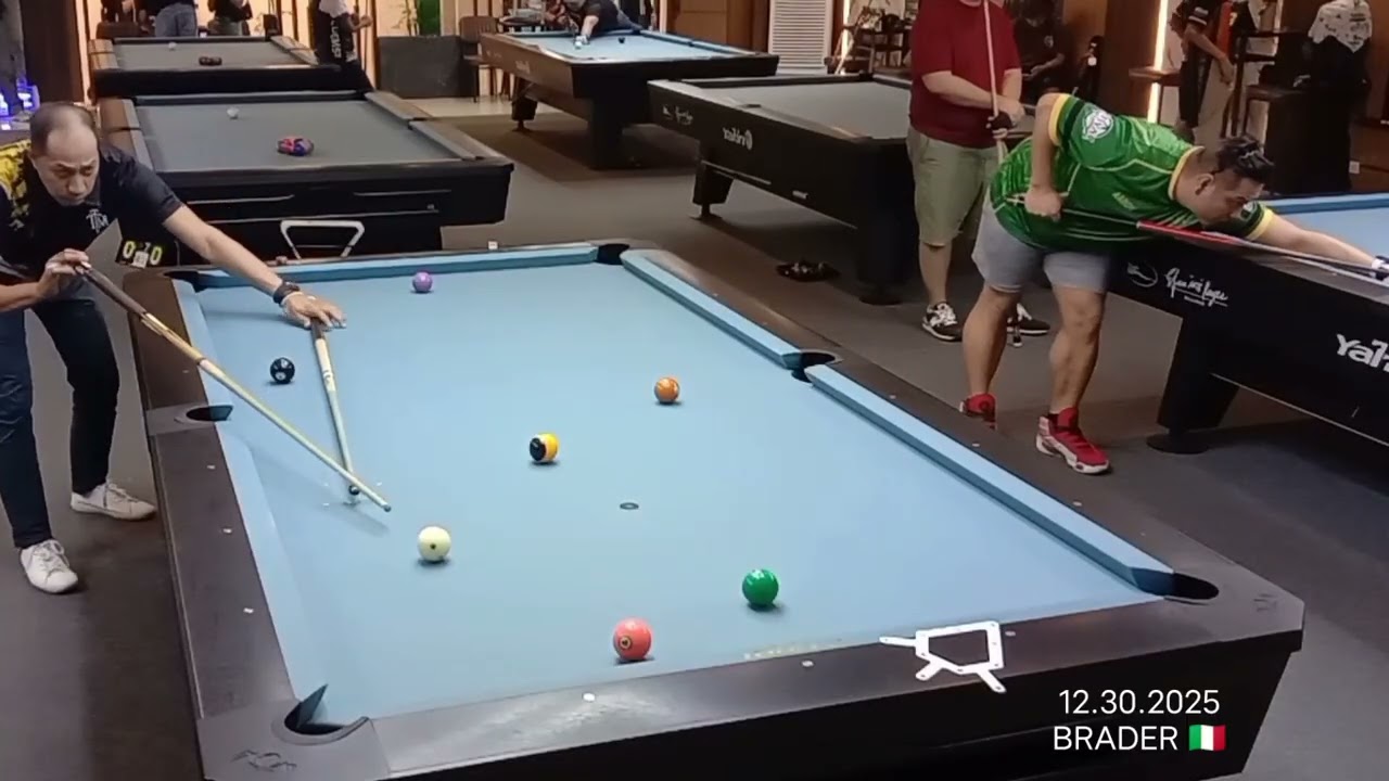 POOL TOURNAMENT: 9 Balls #tournament #efrenreyes #10ball #taom #predator3142shaft #braderbilyarista