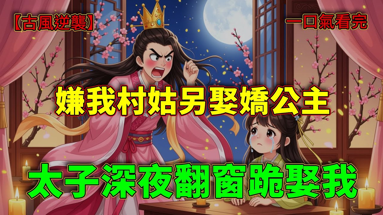 【一口氣看完】貧寒竹馬高中後悔婚，辱我是鄉野村姑！怎料眼盲太子深夜翻窗：妳救孤一命，孤許妳一世后位！