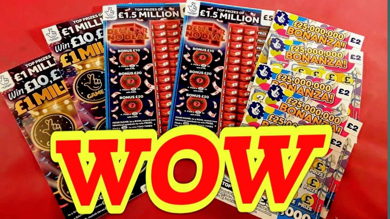 WOW......DEAL or no DEAL...LOADED LINES ..£250,000, BONANZA...GRID of FORTUNE..£1 MILLION  BLACK 