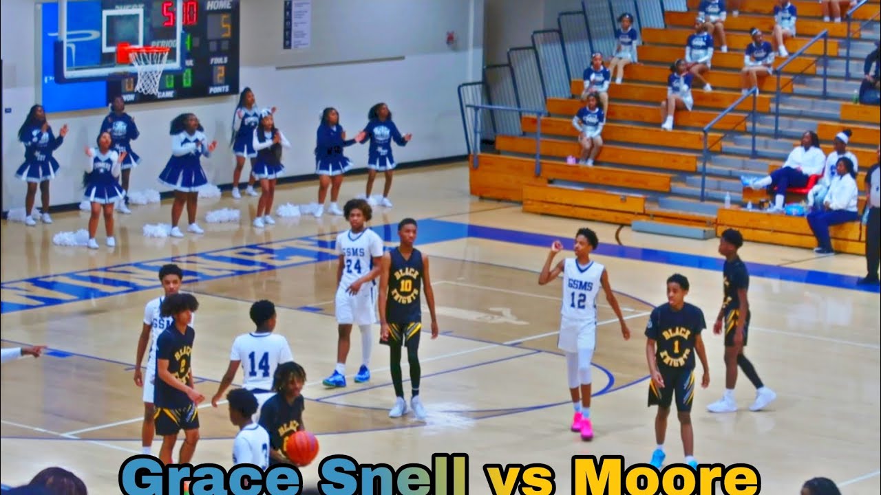 Grace Snell vs Moore Middle School Basketball!