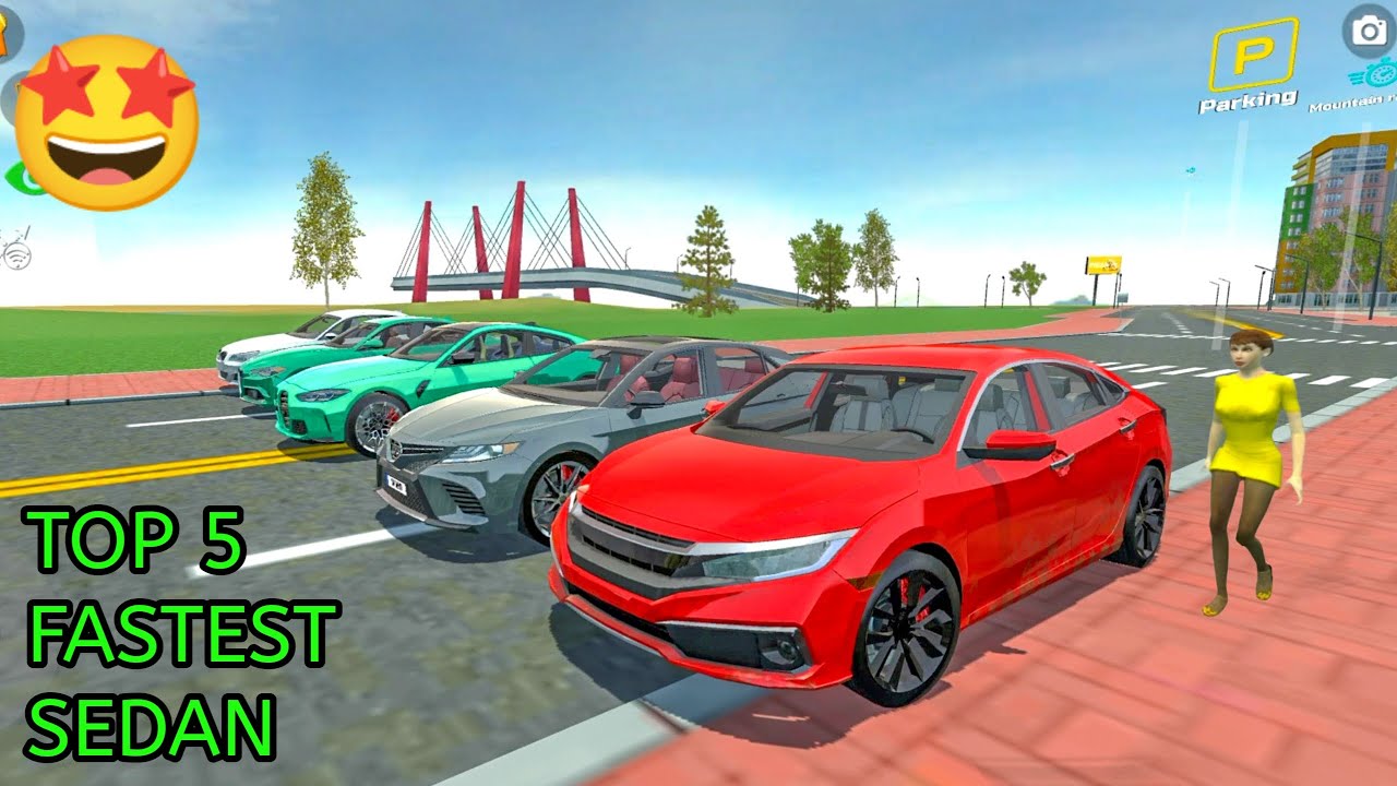 Top 5 Fastest Sedan in Car Simulator 2 | Race & Top Speed | Car Games Android Gameplay