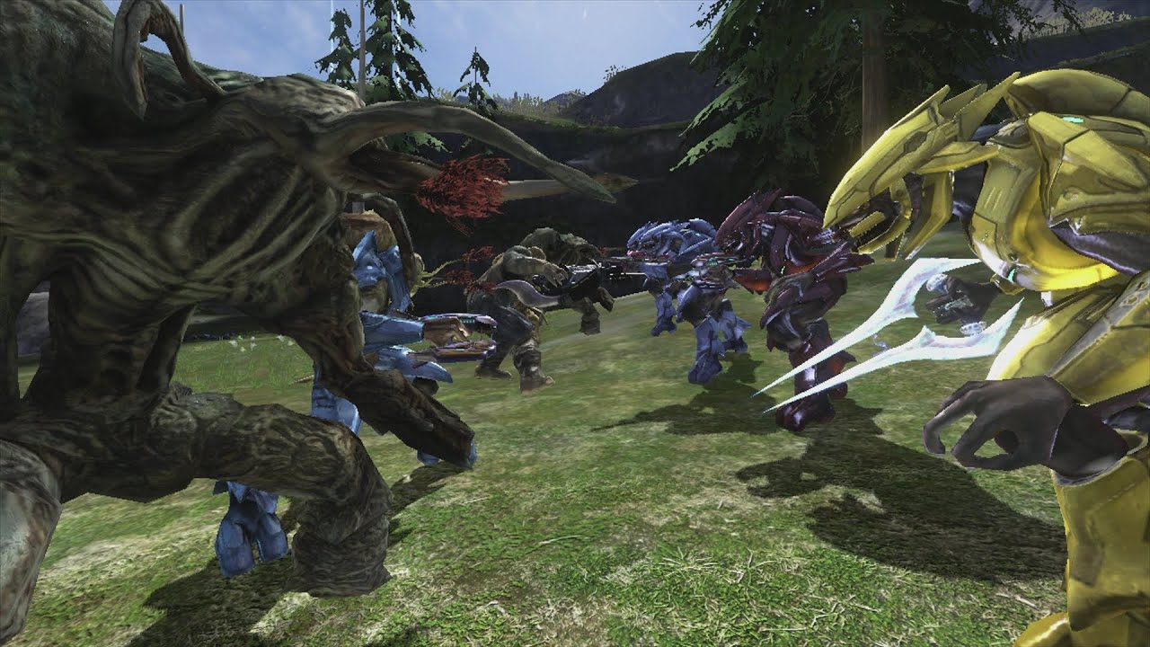 Halo 3 AI Battle - Flood vs Elites