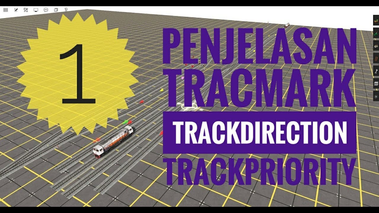 Penjelasan Trackmark, Trackdirection, Trackpriority di Trainz Simulator 2019