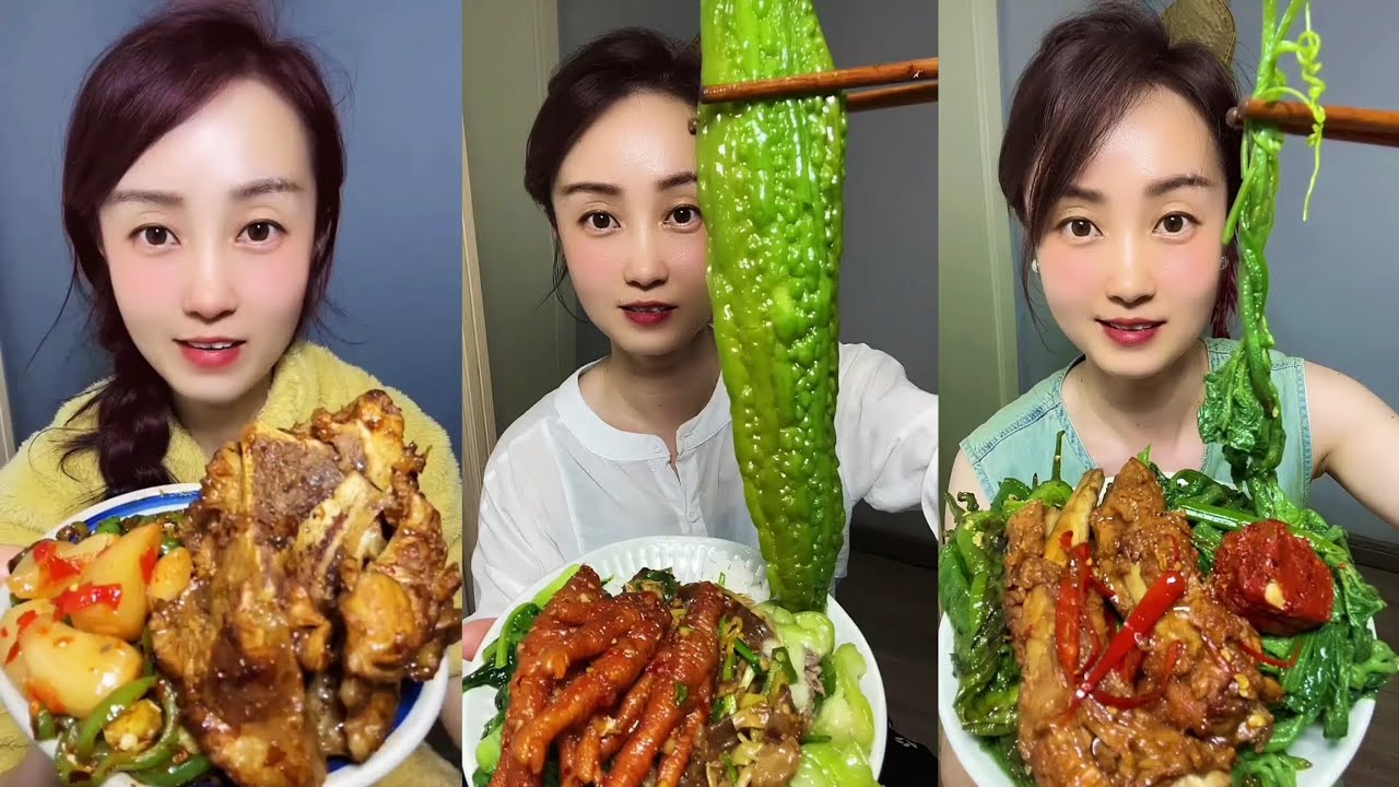 Yummy#9 Homemade Dishes -Hot and Ready! Meat, Fish & Fresh Boiled Greens..#mukbang #food #delicious 