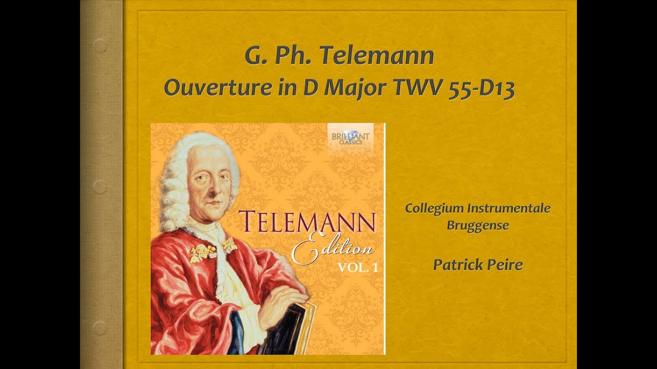 Telemann, Ouverture Suite in D Major, TWV 55:D13 - Video Score