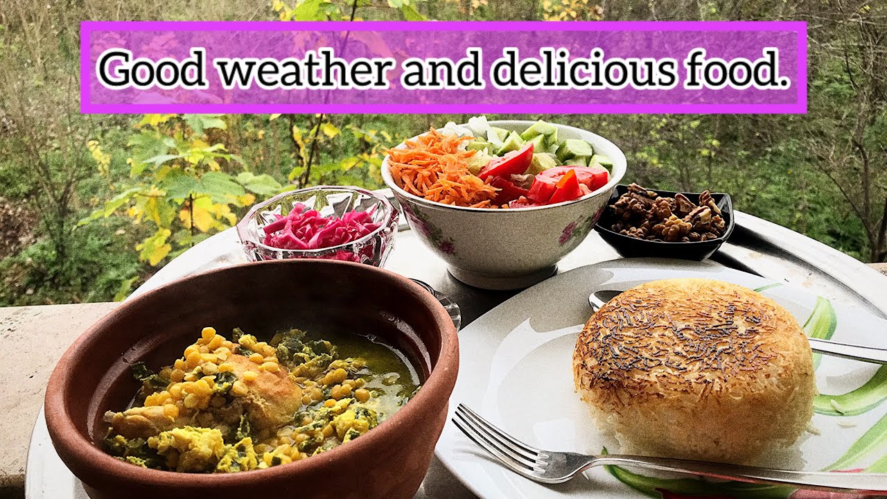 ‏🍲😍🍃Beautiful nature and Gilani food