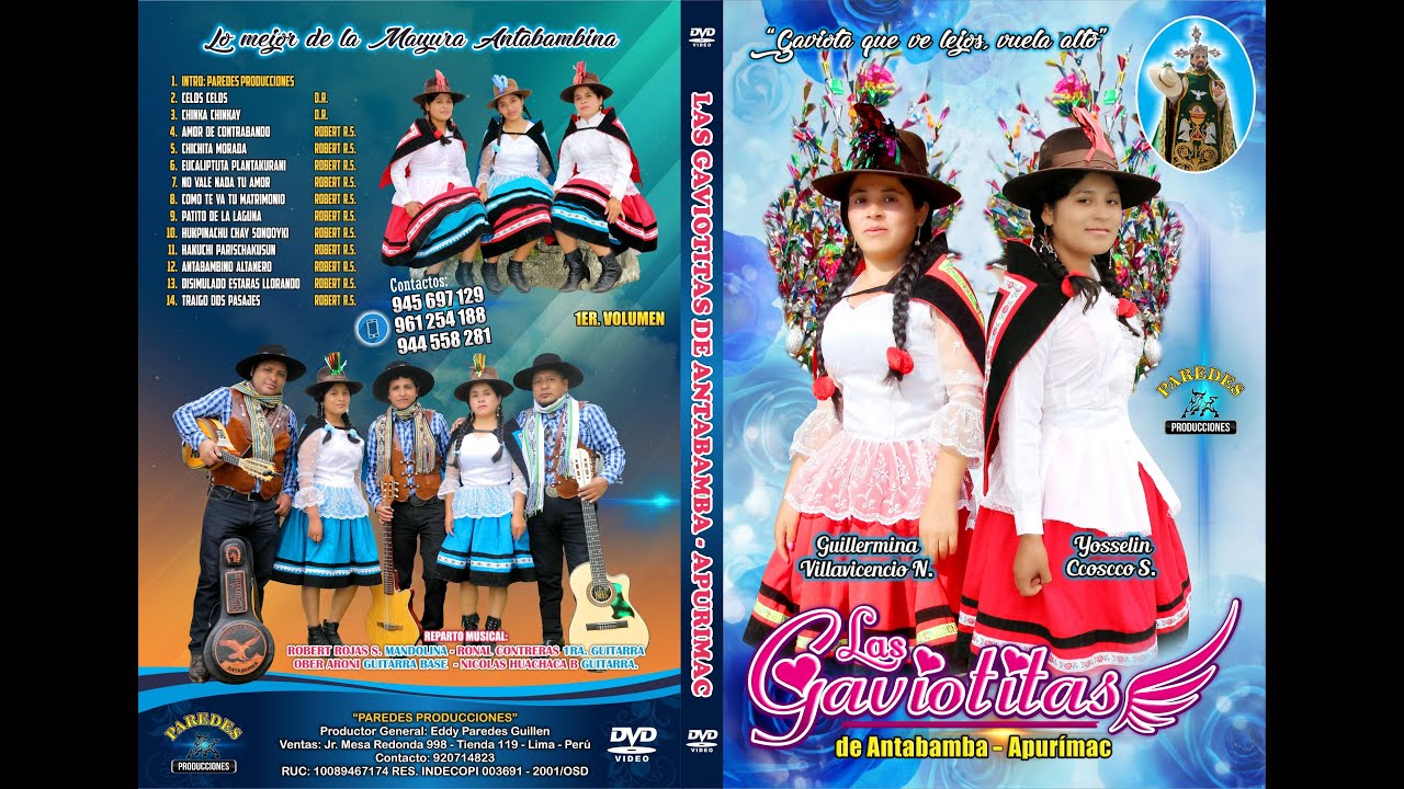 LAS GAVIOTITAS DE ANTABAMBA ► DVD COMPLETO MAYURA 2018 / Video Oficial ☆ ☛ PAREDES Producciones.