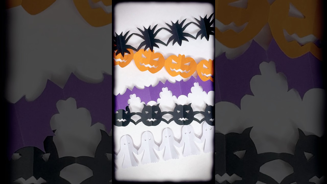Гирлянды на Хэллоуин своими руками🎃👻🕷️#шорты #сделай сам #ремесло #бумажноедело #хеллоуин #тренд ...