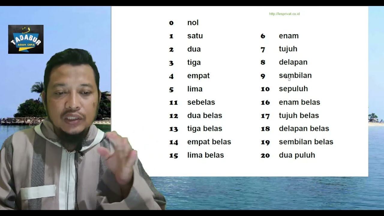 part.6 || (١-٢٠) تعلم اللغة الاندونيسية بالعربية - العدد | It's Easy to Learn Indonesian with Arabic