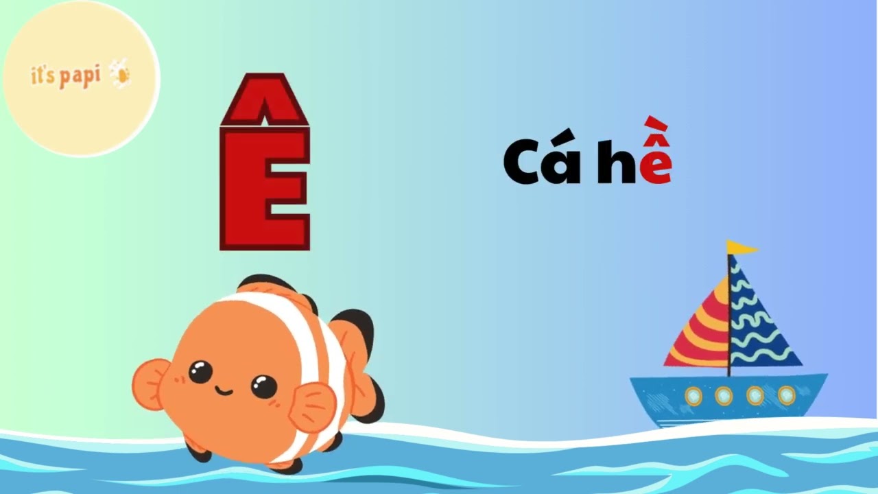 Papii home_Bảng chữ cái tiếng việt  qua các loại sinh vật Biển/