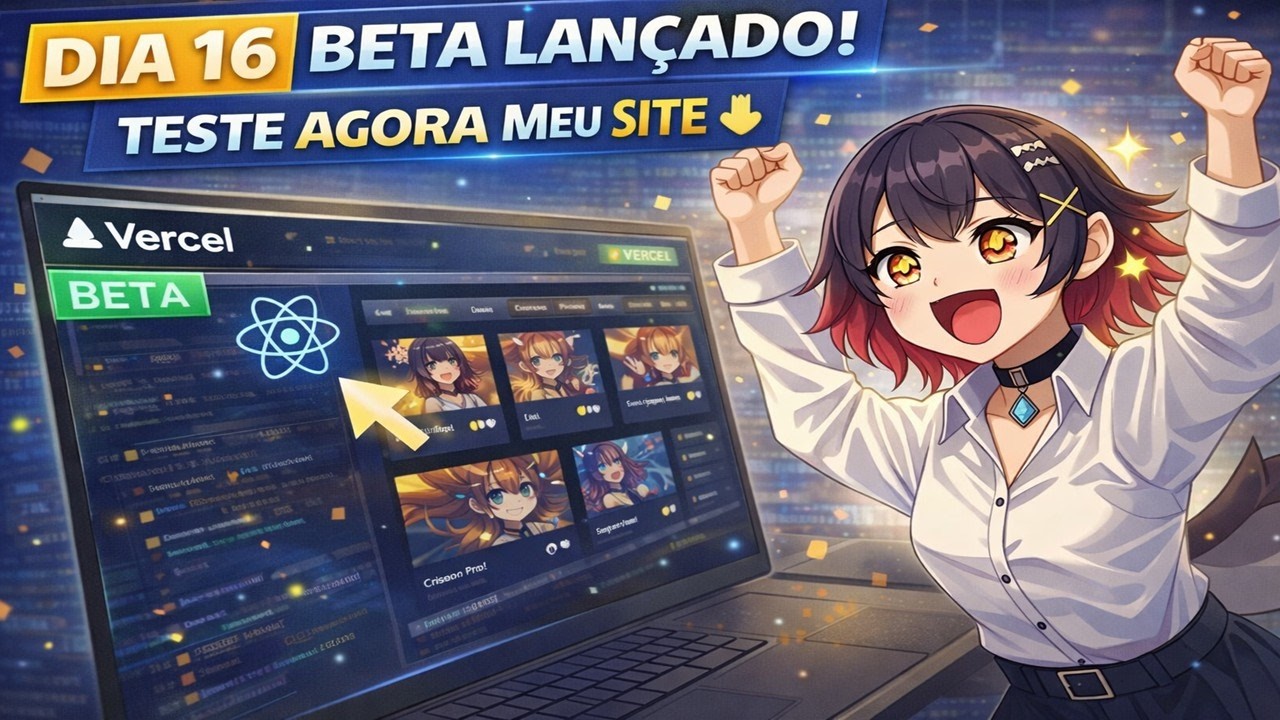 O Beta do meu projeto está no ar! Experimente agora - Dia 16