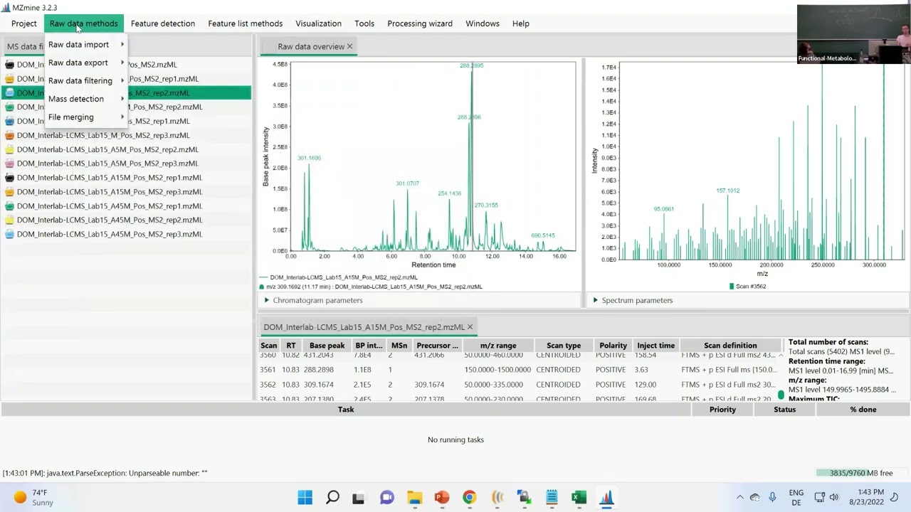 NTMSS2022 Day2 S4 MZmine3 II Feature Detection