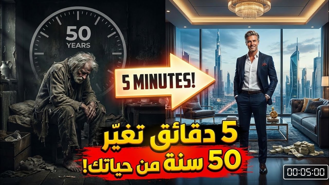 خمس دقائق مقابل خمسين عامًا: قرار واحد سيغير مصيرك.