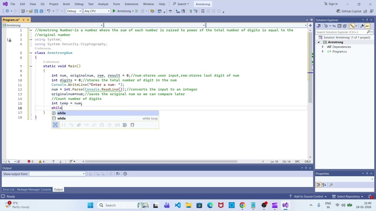 Armstrong Number Pseudocode | Step-by-Step Explanation