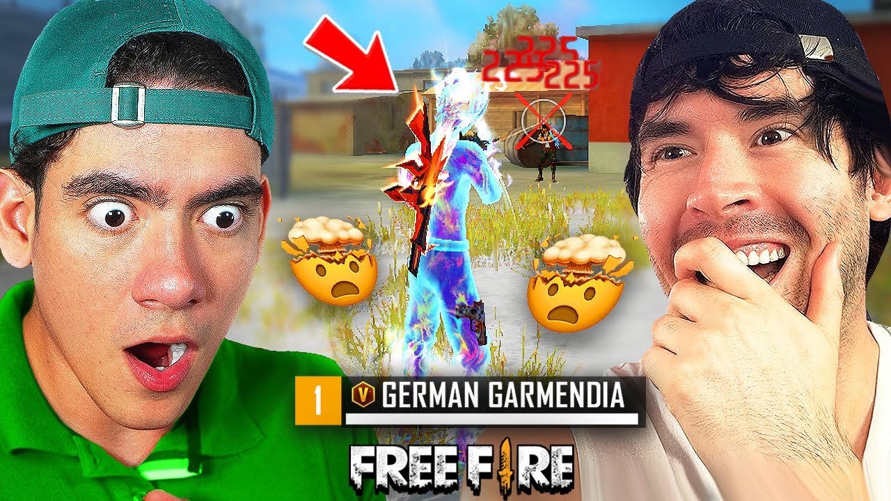 REACCIONE a JUEGA GERMAN JUGANDO FREE FIRE por PRIMERA VEZ !! | TheDonato