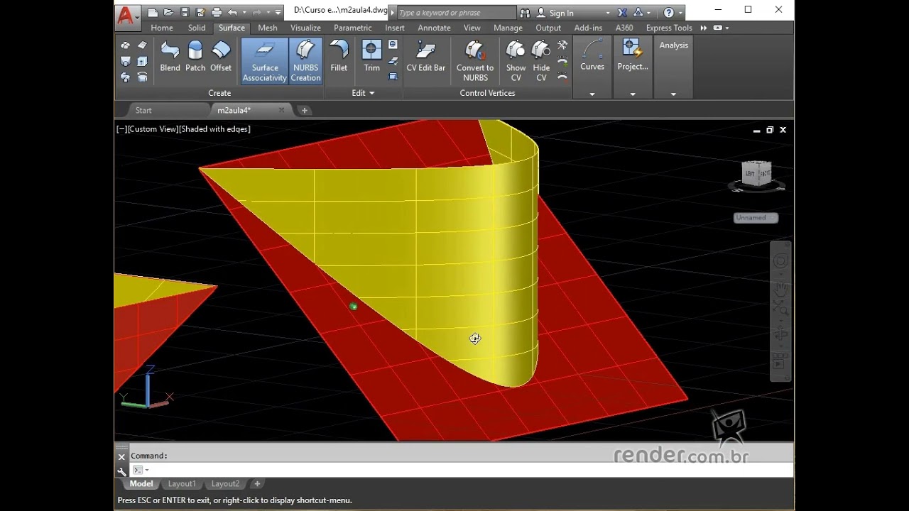 9 - Edición de superficies | AutoCAD 2017 Técnicas de Modelado 3D