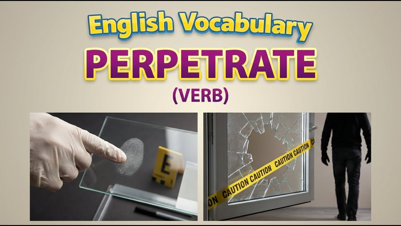 1893) Perpetrate &ndash;  Word Meaning, word use,  Synonyms & Antonyms  |  English vocab builder
