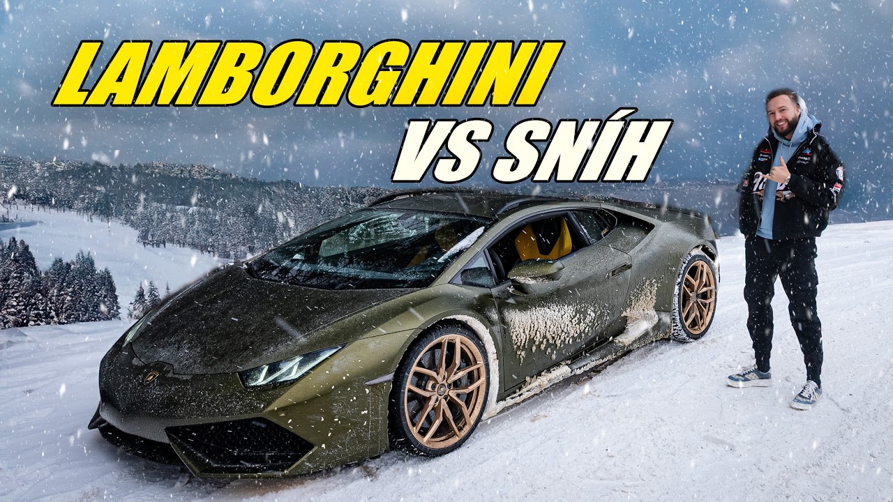 Auto za 4,500,000 Kč vs Driftování na sněhu