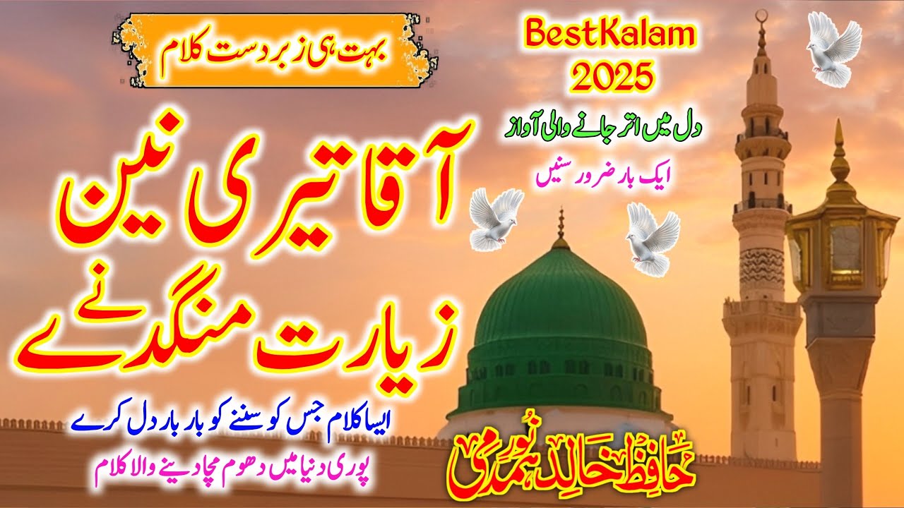 Aaqa Teri Nain Ziarat Mang Dy Ne | Hafiz Khalid Noor Hamdmi | Heart Touching Naat 2025
