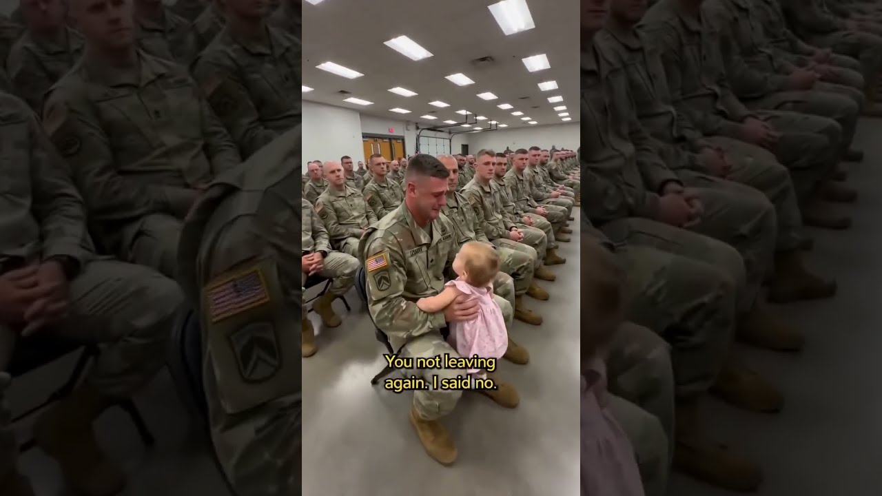 'You Not Leaving Again. I Said No.' - 2YO to Soldier Dad 💔