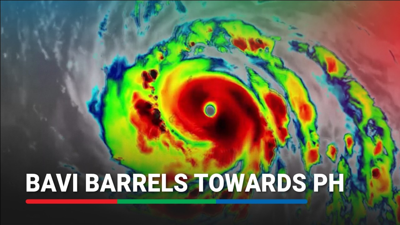 Satellite imagery shows Super Typhoon Bavi moving towards PH
