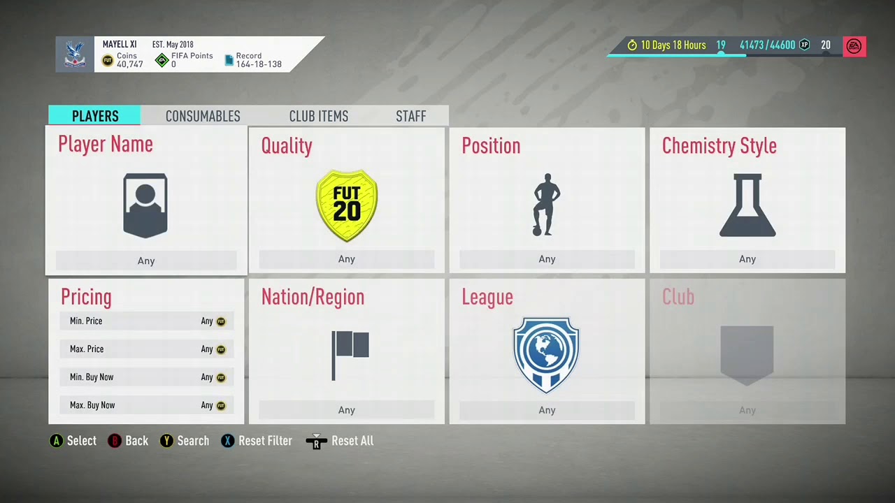 Fifa 20 Trading Filters/ 30k+ in 25 Minutes