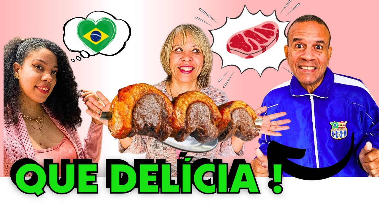 CUBANOS EXPERIMENTAM 🥩CHURRASCO pela PRIMEIRA VEZ NO BRASIL 🇧🇷 #lulu #cubanosnobrasil.