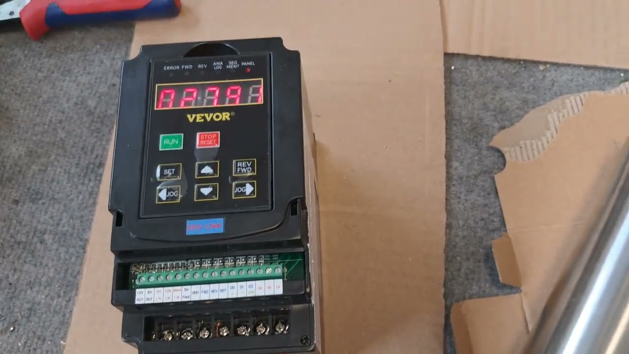 Wrzeciono 1.5kW i Falownik obsługa i pierwsze uruchomienie