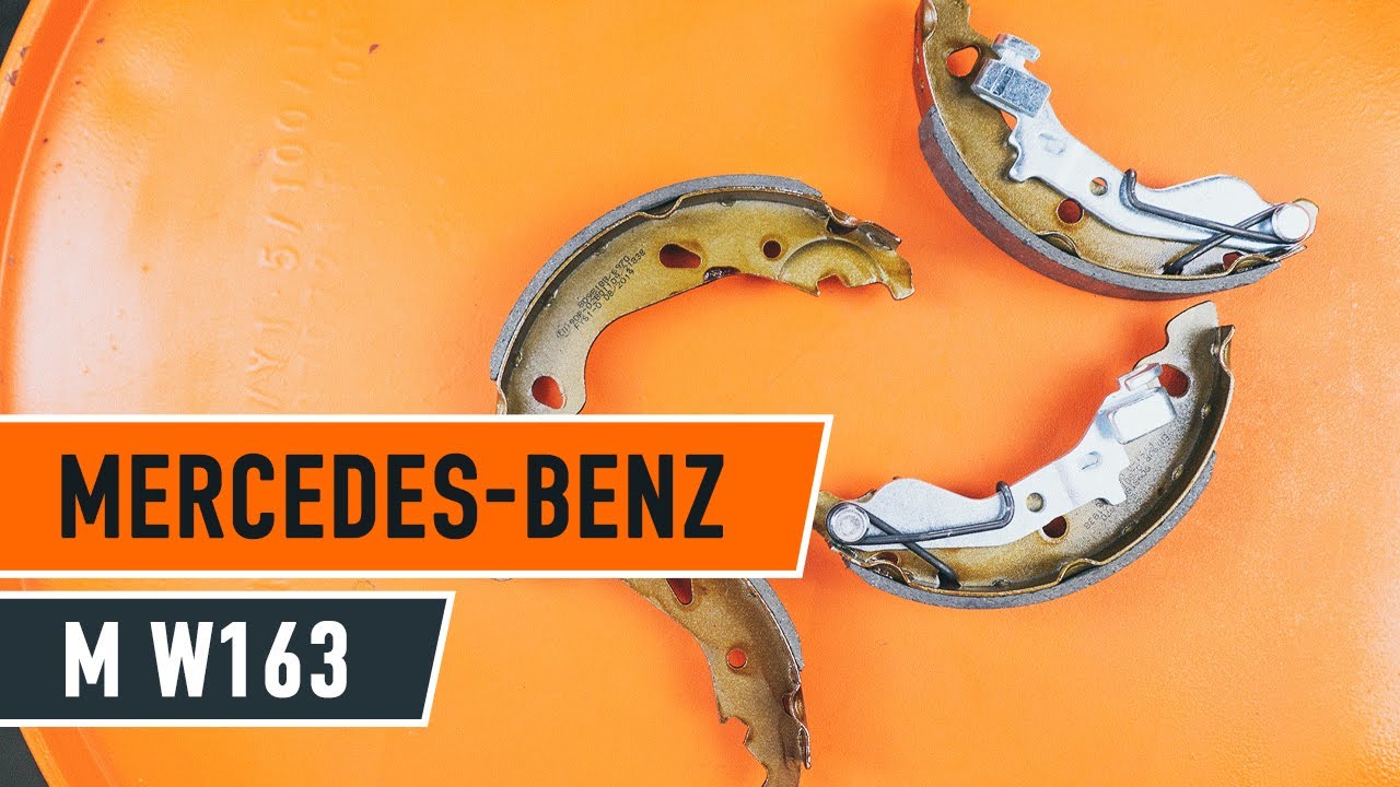 Comment remplacer des mâchoires de frein à main sur une MERCEDES-BENZ M W163 TUTORIEL