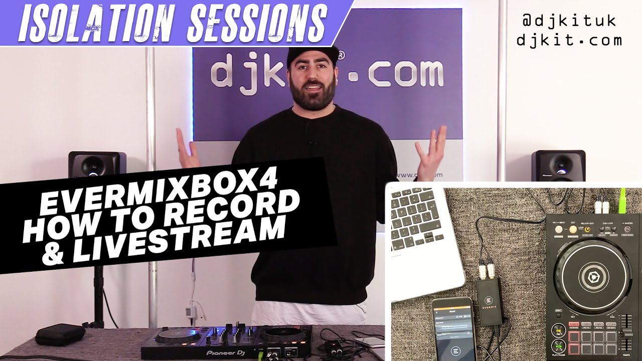How to record & live stream DJ sets - EvermixBox4 - iOS / Android HACKS! #TheRatcave