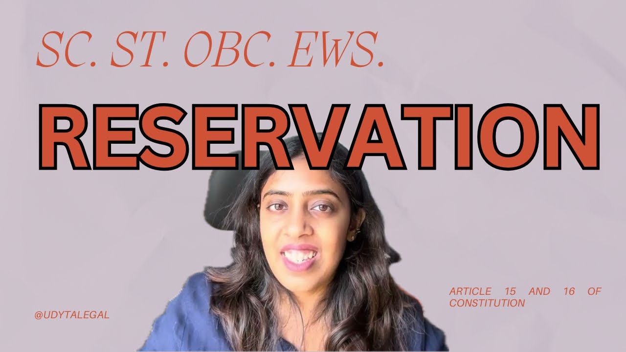Reservation | SC ST OBC | EWS | politics constitutional law | public policy 