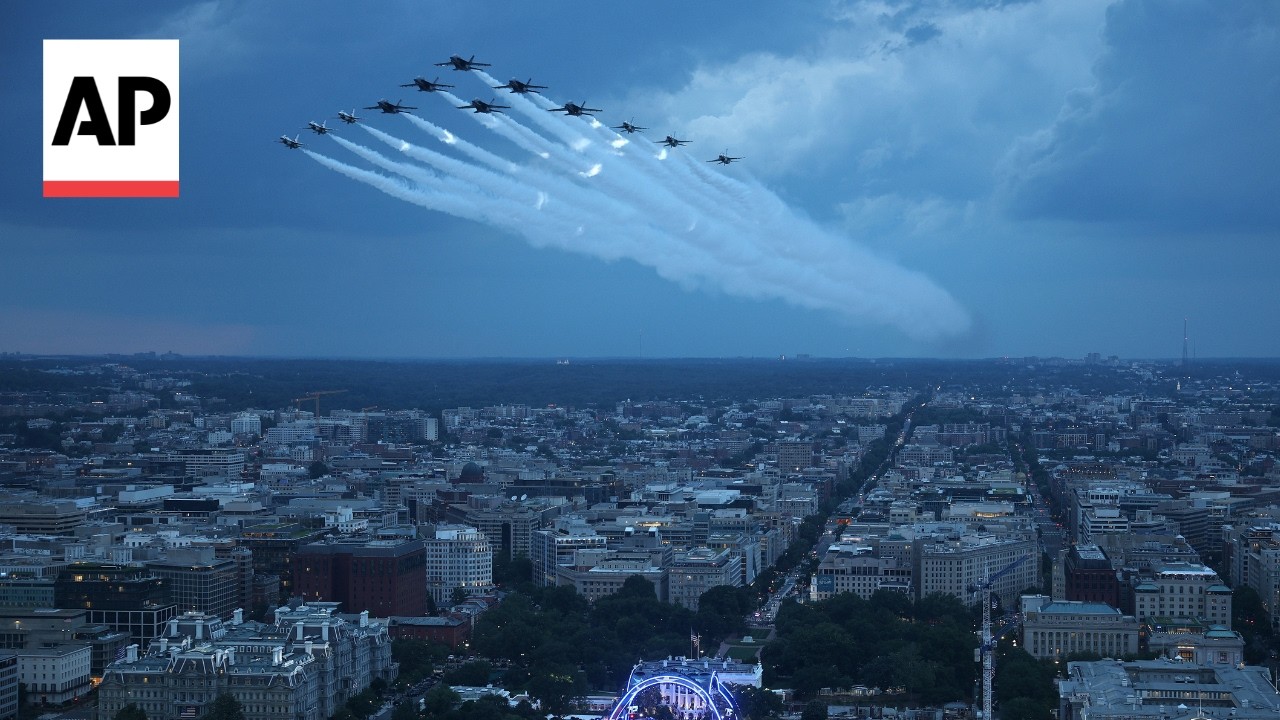 WATCH: Navy and Air Force conduct joint flyover before UFC fight at White House