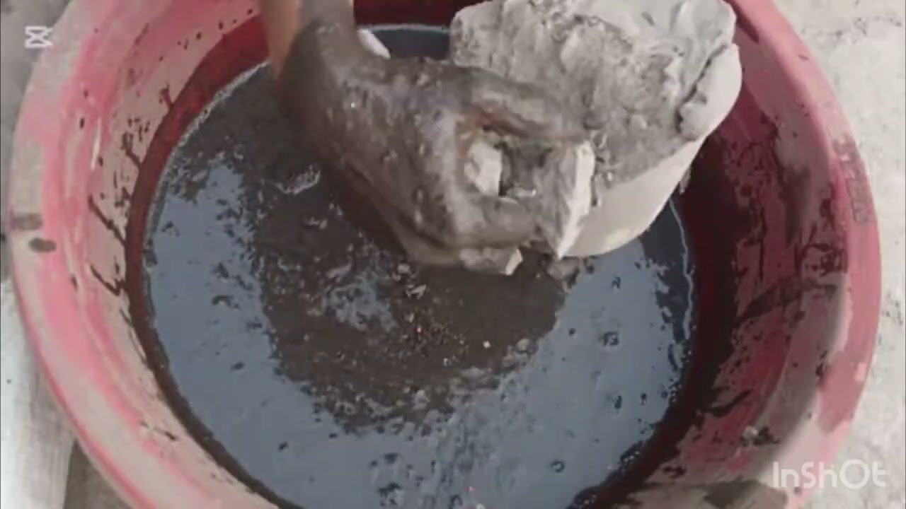 Asmr New Black Mud crumbling dry and water