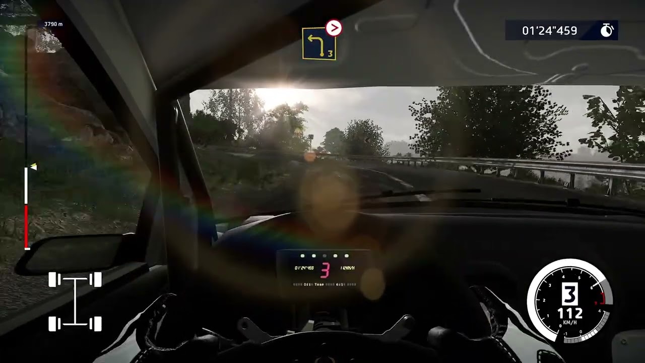 🌨️ Ford Fiesta RS 2017 WRC, cámara interior 🌨️