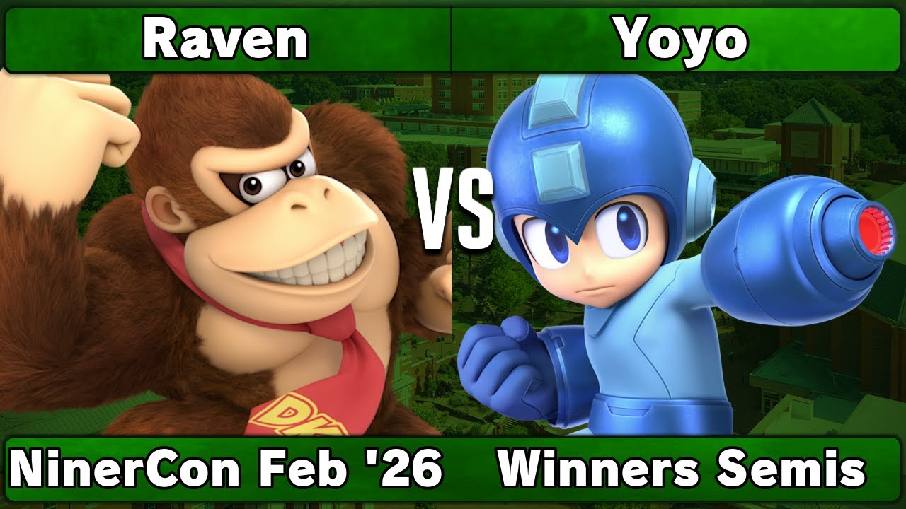 Raven (Donkey Kong) vs Yoyo (Mega Man) | Winners Semis | NinerCon Feb 2026