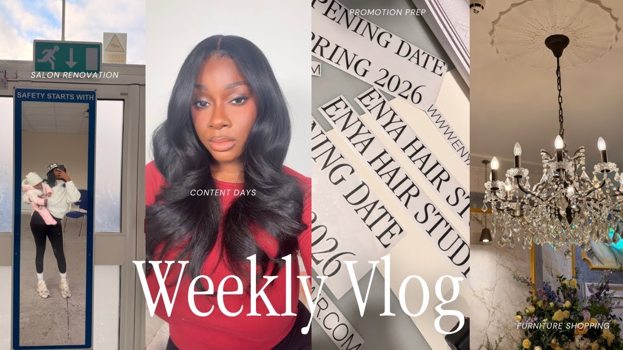 Weekly Vlog: She's A Salon Owner! Salon tour, renovation updates, electrical issues, shopping + more