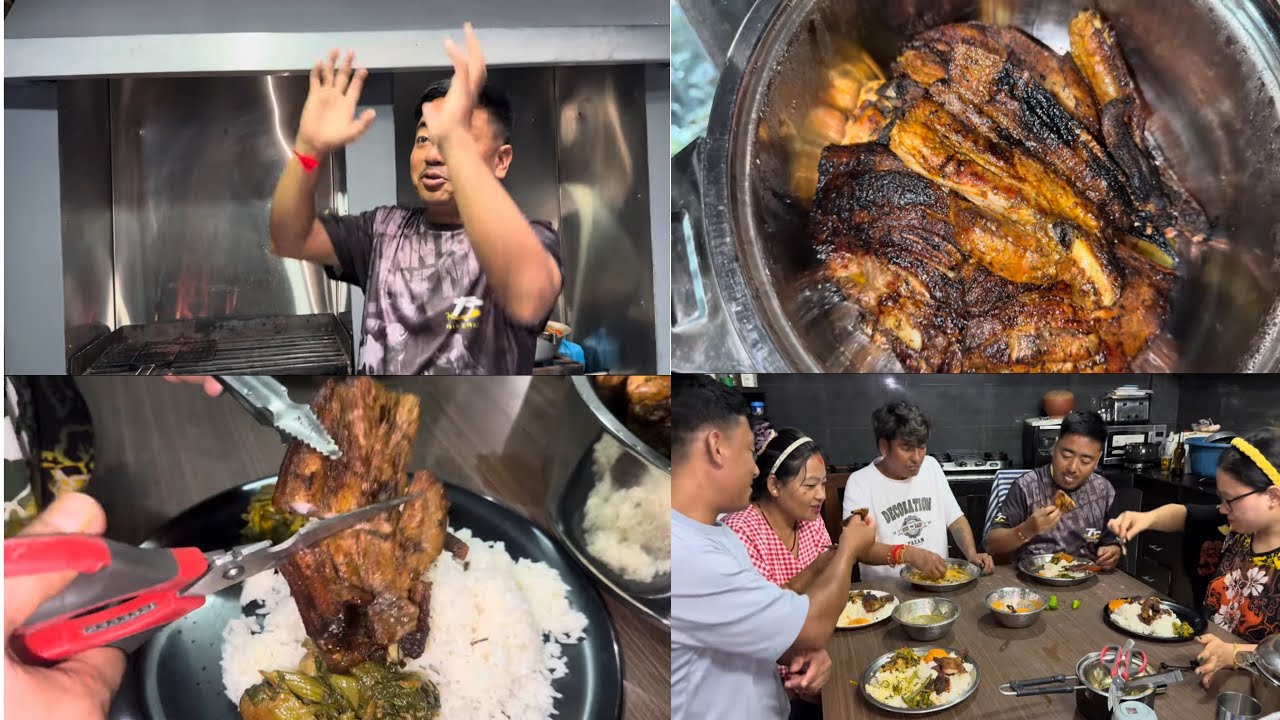 आज पहिलो पल्ट नया BBQ standमा सेकुवा पोलेर खायौ।बहिनीले बनाको घरैमा जेरीको स्वाद आह कती मिठो सपरिवार