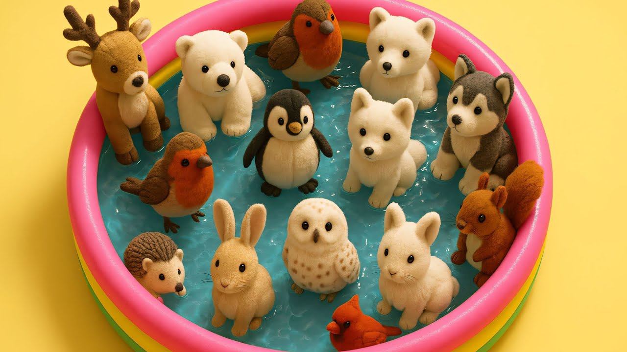 Kids Learn | Christmas Animals with Toys & real animals | Animals Names & Sounds Preschool Learning