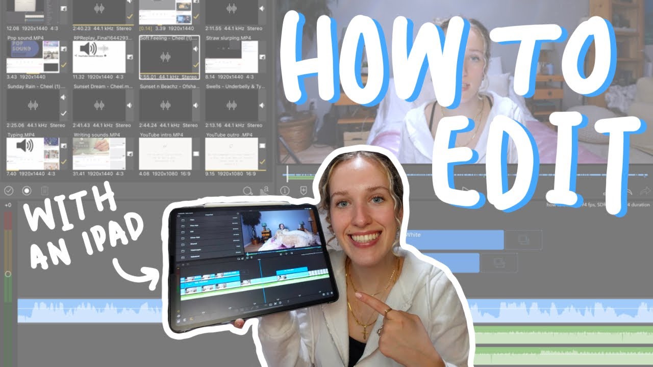 how to edit YouTube videos with an iPad | with lumafusion & procreate!