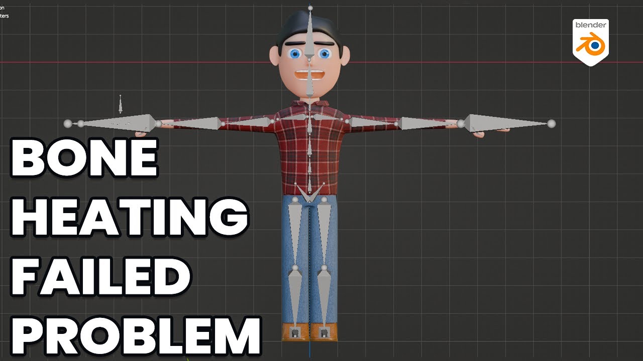 How to fix Bone heat weighting Failed Problem|| Blender 3.1