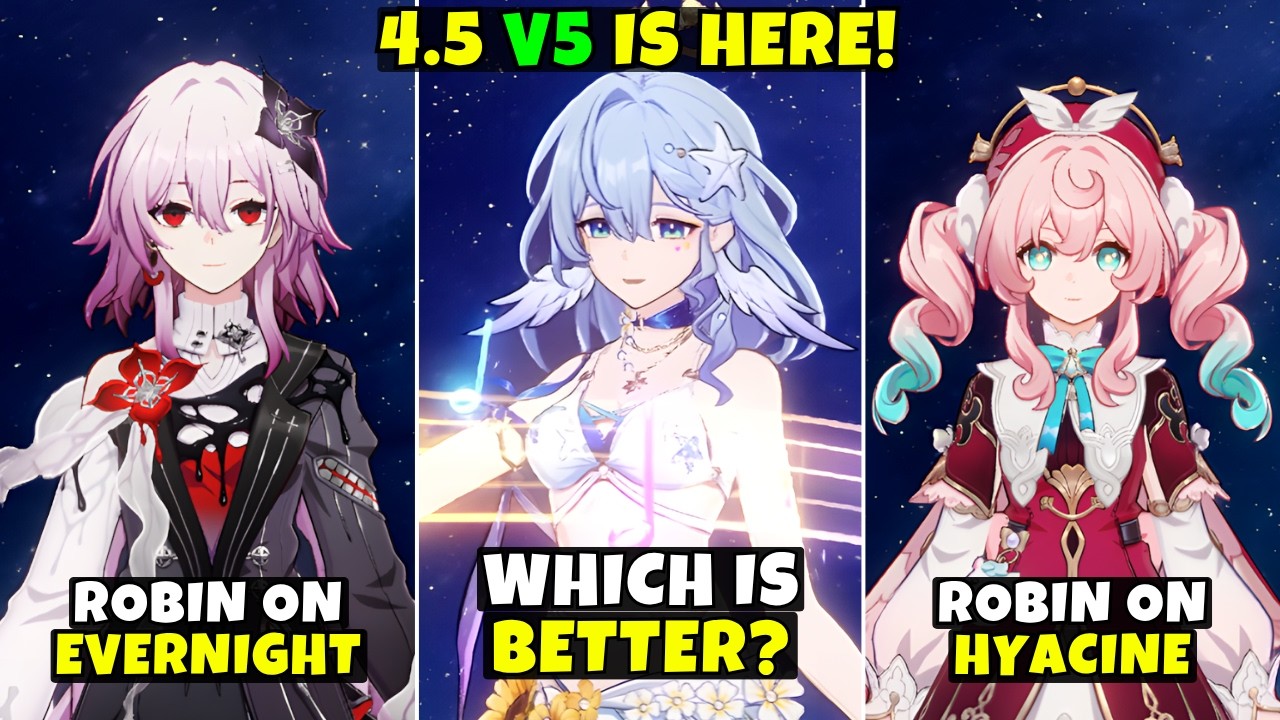 [V5] Robin on Hyacine vs Evernight: Which is Better? - Castorice Team | HSR 4.5