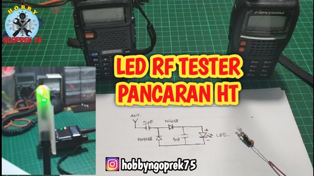 MEMBUAT LED RF INDIKATOR PANCARAN SIGNAL HT